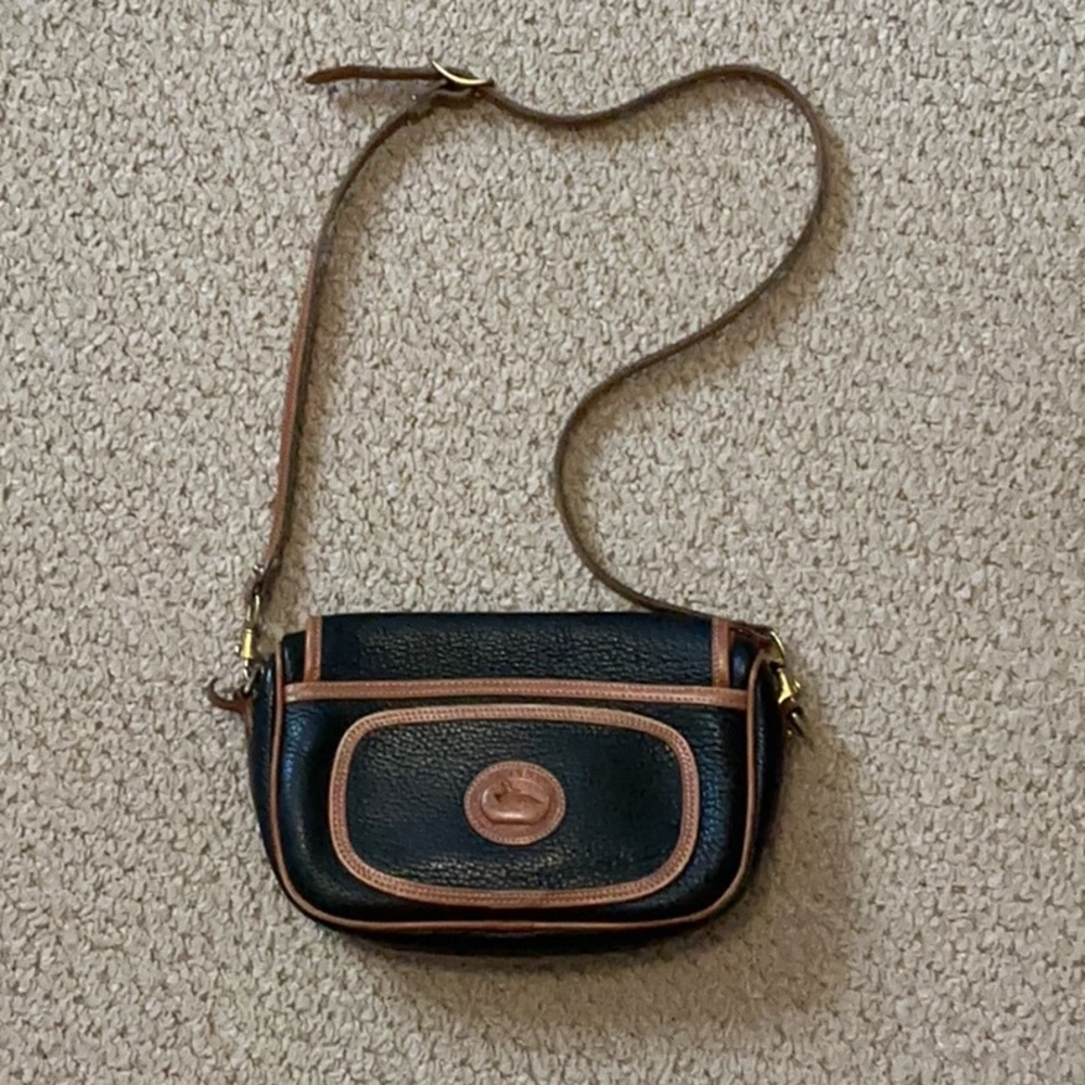 Dooney & Bourke vintage Black and Brown Crossbody Bag
